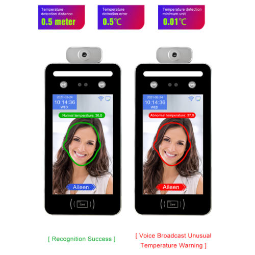 Máy chấm công khuôn mặt kết hợp đo thân nhiệt AI08T